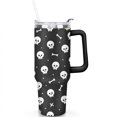 thumbnail image 2 of Happy Halloween Tumbler with Handle Insulated Water Bottle 40 oz Cafe Tumblers for Cafe Drinks Beverage Liquid Cocktail Ideal Gift for Women Daughter Mom, 2 of 7