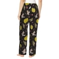 thumbnail image 2 of Bingfone Pajamas for Women,yellow Pumpkin Corn Pajama Pants with Pockets-Small, 2 of 7