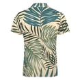 thumbnail image 5 of Vintage Hawaiian Aloha Graphic Men Zipper T-shirt Summer Casual Short Sleeve T-shirt Top, 5 of 7