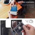 thumbnail image 4 of Dteck Case for Samsung Galaxy Note 20 6.7-inch,Shockproof PU Leather Wallet Case Card Holder Kickstand Flip Magnetic Hybrid Rubber Note 20 5G Back Phone Cover,Black, 4 of 9
