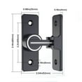 Barn Door Lock Hardware, 90 Degree Heavy Duty Gate Latches Flip Latch