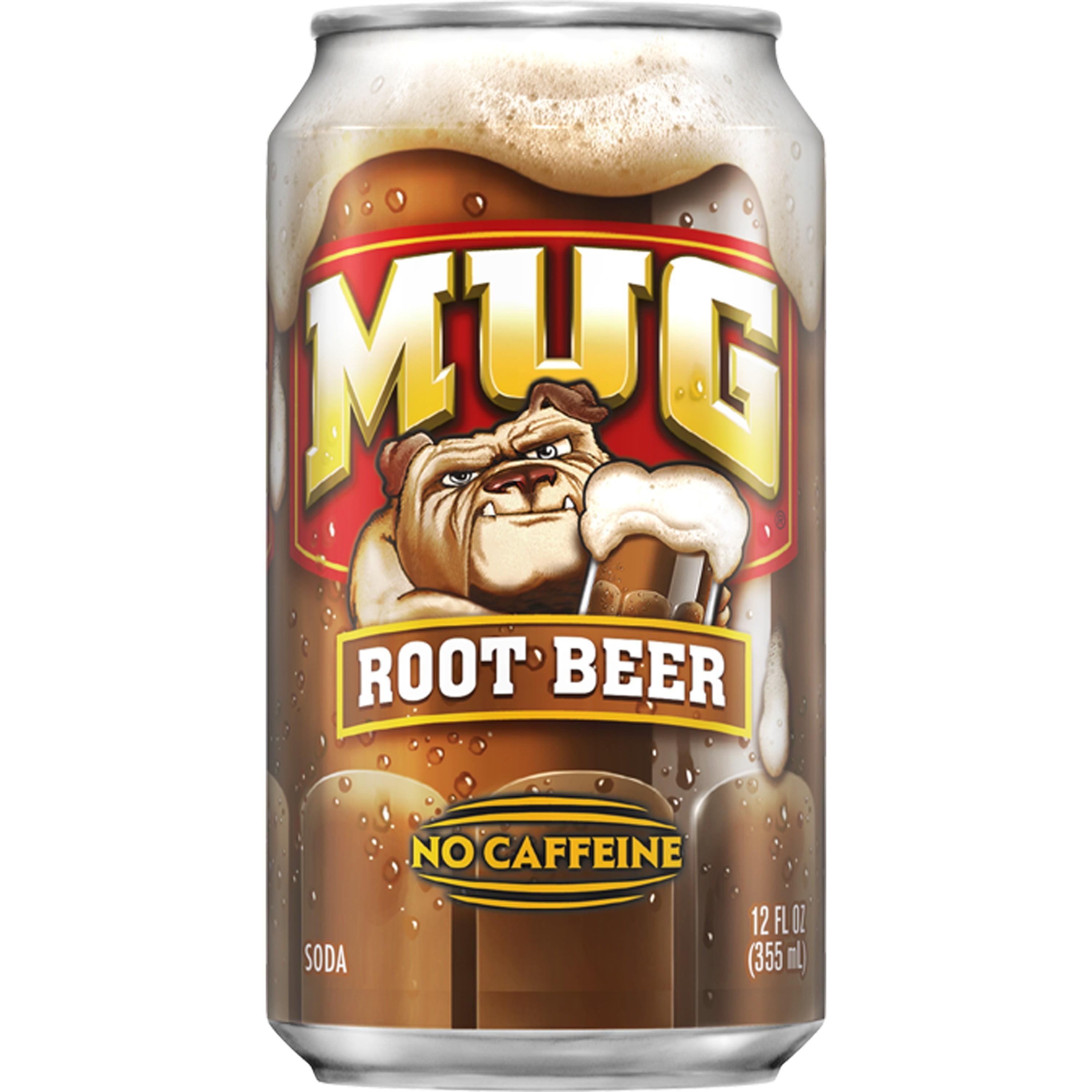 Mug Root Beer Caffeine Free Soda Pop, 12 oz, 24 Pack Cans