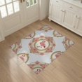 thumbnail image 3 of ODIKA Border Motif Confetti Wreath Repeating Botanical Whimsical Storybook Refined Stain Resistant Flatwoven for Entryway, Kitchen, Mudroom, 3 of 7