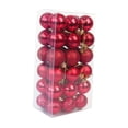 thumbnail image 4 of 36 bolas de Navidad para de Navidad, adornos decorativos para Navidad, bolas de Navidad para cumpleaños, fiestas, aniversarios y celebraciones rojo, 4 of 8