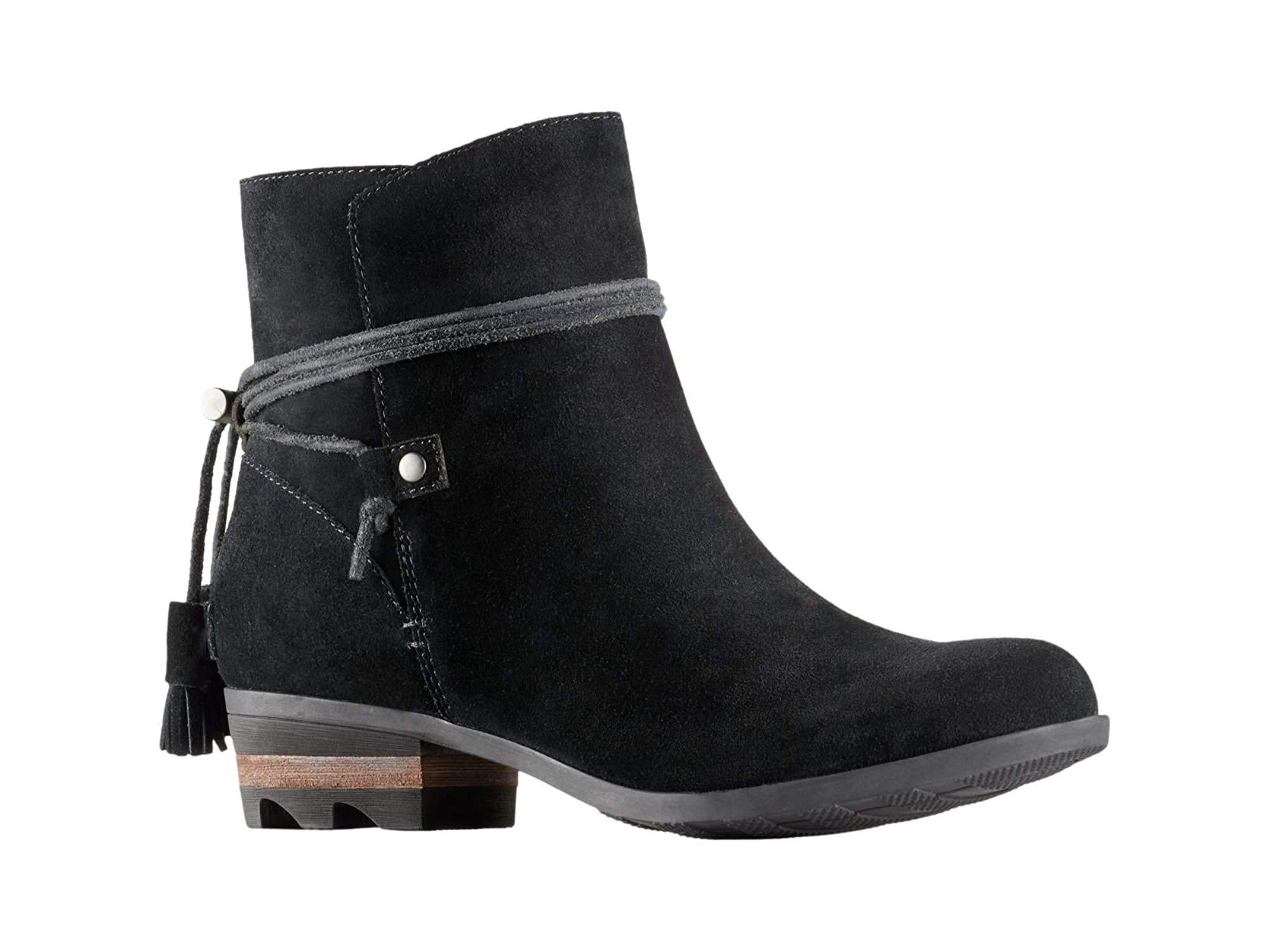 sorel farah short waterproof suede bootie