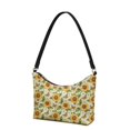 thumbnail image 2 of Eheartsgir PU Leather Underarm Sling Bag for Women, Sunflower Butterfly Print with Strap Shoulder Bags for Travel Work, 2 of 8