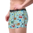 thumbnail image 2 of Pofeuu Travel1 Print Men’s Boxer Briefs, Moisture-Wicking Underwear, Regular,Trunk-Small, 2 of 5