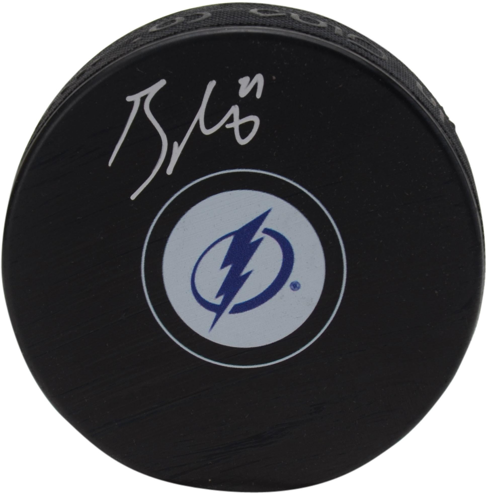 brayden point signed puck