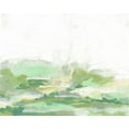 thumbnail image 2 of Vess, June Erica 14x12 White Modern Wood Framed Museum Art Print Titled - Green Mist Vista I, 2 of 4