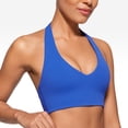 thumbnail image 3 of Top deportivo tipo halter INGIA con relleno y espalda baja, color royal, talla M, 3 of 4