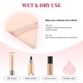 thumbnail image 2 of 15 Pieces Powder Puff Triangle Makeup Puff Pure Cotton Powder Velour Face Ultra Soft Washable Body Powder Puff For Loose Powder Body Cosmetic Foundati, 2 of 2