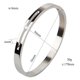 thumbnail image 5 of Brazalete de acero inoxidable para parejas Brazalete a presión con incrustaciones de circonitas cúbicas brillantes Plata 8mm Yuyangstore Pareja brazalete de acero inoxidable, 5 of 8