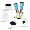 thumbnail image 3 of Masiiu Bluey Print Adult Crew socks, Comfortable Novelty Colorful Patterned, Breathable, Stylish Colorblock for Men Women, 3 of 6