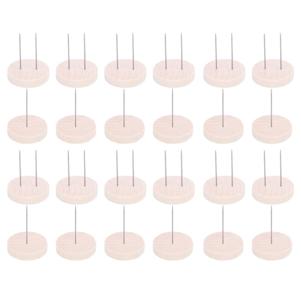 60 Pcs Support de Poupée en Crochet Support de Poupée en Feutre Jouet Animal Base en Bois Support de Figurine d'Action