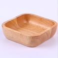 thumbnail image 4 of Cuenco de madera cuadrado Pasta Frutas Cereales Aperitivos Fideos de arroz Cuenco para servir Cocina del hogar Vajilla Vajilla Decoración de Los 215cm Baoblaze Tazón de servir, 4 of 8