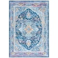 thumbnail image 2 of SAFAVIEH Orlando Charla Medallion Machine Washable Area Rug, Light Blue/Navy, 9' x 12', 2 of 12