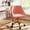 Sherpa-pink, variant on MOJAY Modern Mid-Back Tufted Velvet Office Chair, Swivel Height-Adjustable Home Desk Chair,Cute Velvet Soft Seat Vanity Chair with Rivet and Arm Support (Sherpa-Pink)