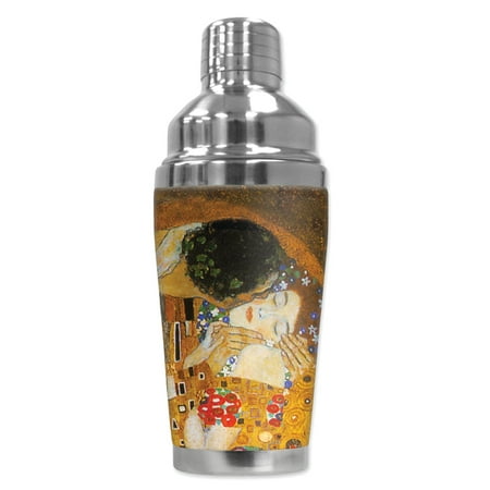 

Mugzie brand 16-Ounce Cocktail Shaker with Insulated Wetsuit Cover - Klimt: The Kiss