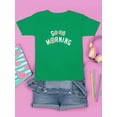 thumbnail image 3 of Good Morning W Daisies T-Shirt Juniors -Image by Shutterstock,  x-Small, 3 of 4