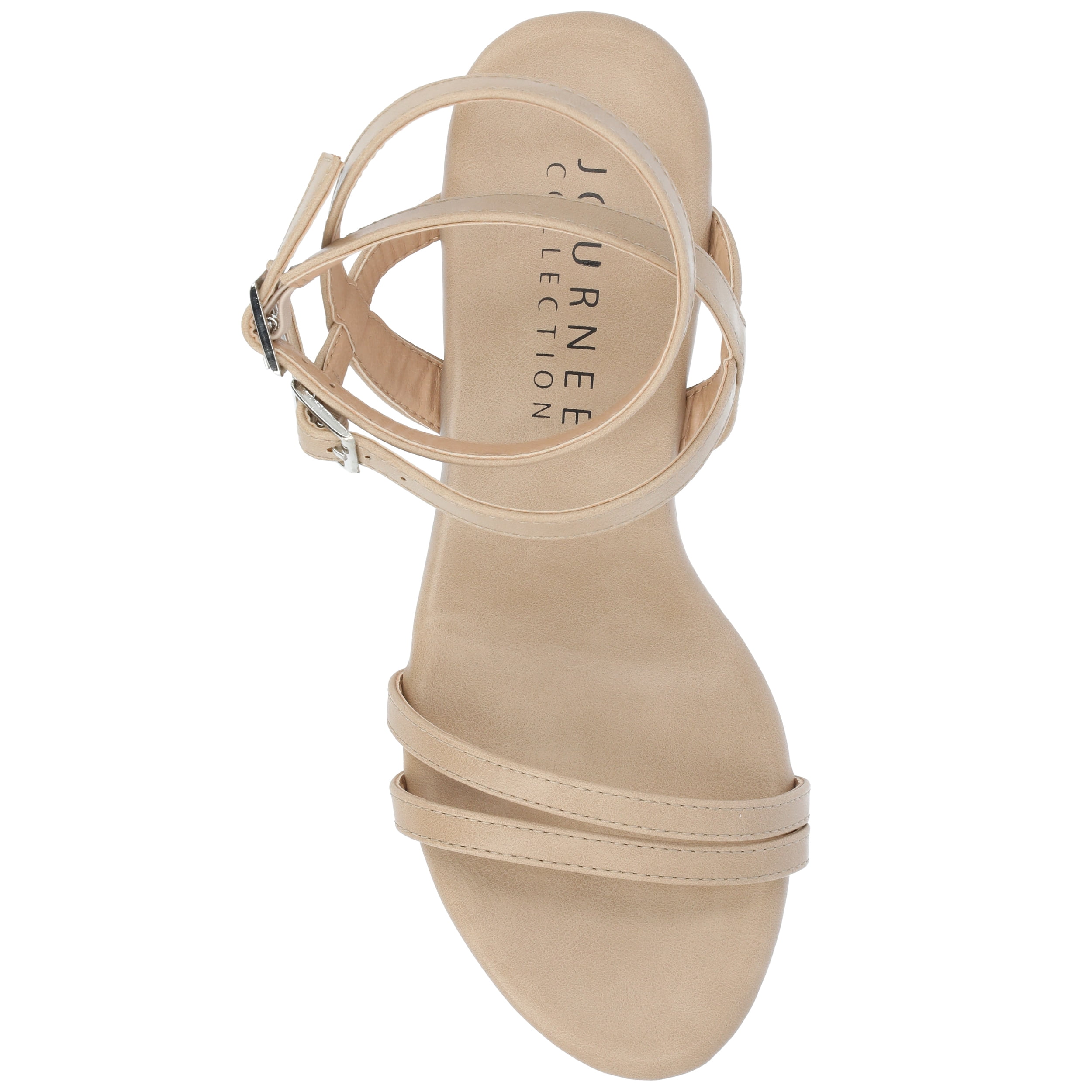 Journee Womens Emerynn Platform Clog Multi Strap Sandals