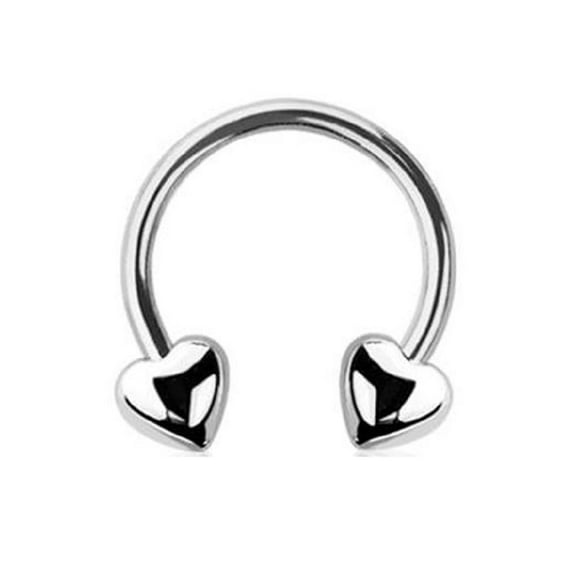Eyebrow Septum Nose Ring horseshoe Heart 316L surgical steel Tragus