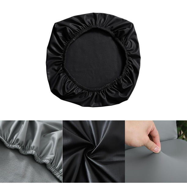 Waterproof Office Desk Chair Seat Cover PU Leather Chair Covers Stretchable Rotating Computer Chair Slipcovers Protector Black Walmart