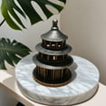 thumbnail image 3 of Brass Temple Incense Burner Tower Coil Holder for Sandalwood Aromatherapy Traditional Home Decor Meditation Room Accessory, 3 of 8