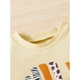 thumbnail image 5 of Bagilaanoe 3pcs Toddler Baby Girl Long Pants Set Letter Print Short Sleeve T-Shirts Tops + Flare Trousers + Headbands 1T 2T 3T 4T 5T 6T Kids Casual Outfits, 5 of 9