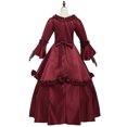 thumbnail image 3 of BPURB With Ball gown Bowknot Women Bustle Dress Dress Victorian Ruffles Dress Vintage, 3 of 5