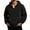 Black, variant on Big and Tall Hoodies for Men Quarter Zip Long Sleeve Fashion Hooded Pullover Sweatshirts Loose Fit Hoodies Streetwear Jackets with Pockets