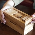 thumbnail image 4 of Puzzle Box BSIRI Canopic con forma de cofre de madera con cierre, 4 of 9