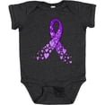 thumbnail image 3 of Inktastic Alzheimer's Awareness Purple Ribbon Made of Heart Boys or Girls Baby Bodysuit, 3 of 5