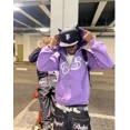 thumbnail image 3 of Sudadera con capucha vintage hip-hop Y2K con estampado de texto y cremallera Super Dalian para hombre y mujer, sudadera deportiva holgada para pareja, 3 of 5