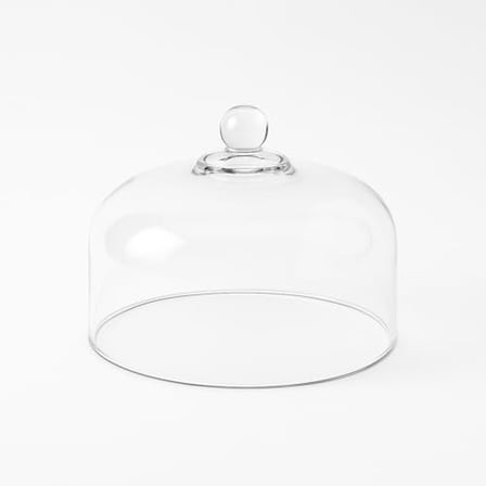 Necessia 11.25" Premium Glass Cake Dome – Clear Protective Cover for Cakes & Pastries – Durable, Elegant, Crystal-Clear Display, Made in USA