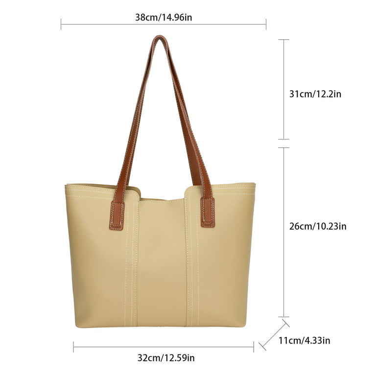 1pc Geometric Pattern Pu Material Zipper Closure Casual Handbag