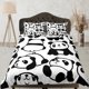 thumbnail image 1 of Lindo Pandas Blanco y Negro Funda Nórdica Colorido Colcha, Niños Ropa de cama completa, 1 of 4