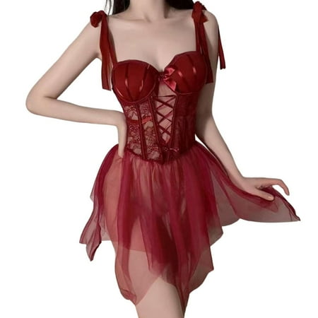 Xuewenshw Women s Lingerie Sexy Crotchless Lingerie for Women Plus Size Sexy Lingerie Women Sleepwear Women Lingerie Womens Night Gown