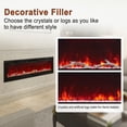 thumbnail image 6 of Mondawe 60 Inch Electric Fireplace Recessed and Wall Mounted, LED Linear Fireplace with Remote Control Ultra-Thin and Low Noise 1500W Adjustable 6 Flame Options, Timer, 6 of 11