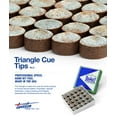 thumbnail image 2 of Triangle Billiard Pool Cue Tips - 1 box - 50 tips - Choose your size, 2 of 3