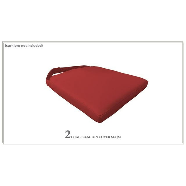 2 Housses pour Coussins de Chaise de Salle à Manger en Terracotta