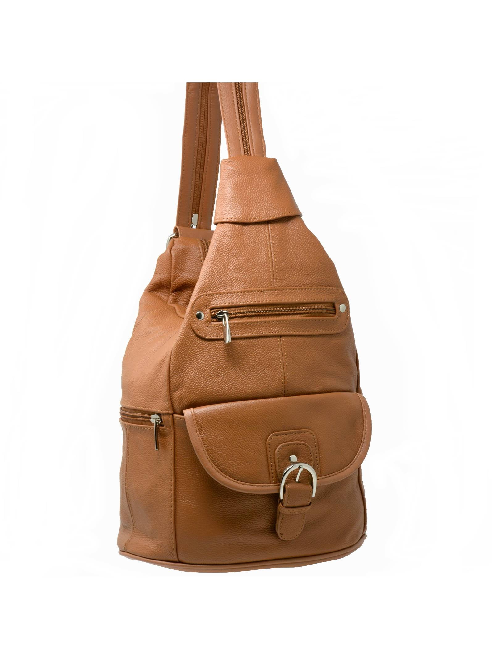 Womens Leather Backpack Purse Sling Shoulder Bag Handbag 3 in 1 Convertible Bag