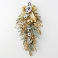 thumbnail image 5 of EWASWON Christmas Upside Down Christmas Wreath with Golden Leaves - Staircase & Door Hanging Holiday Decoration, Plastic Xmas Ornament, 5 of 9
