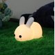 thumbnail image 3 of 1 pieza de luces nocturnas de conejito Kawaii para niños, luz de silicona de 7 colores para habitación de bebé, lámpara de noche recargable USB portátil para habitación de niños, decoración de conejo JAMW Sencillez, 3 of 5