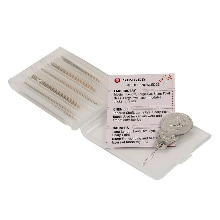 SINGER® Assorted Large Eye Hand Needles With Magnet, 12ct.
