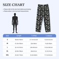thumbnail image 4 of Picia Daisies Flowers Mens Soft Woven Cotton Elastic Waistband Sleep Pajama Pant Lounge Sleep Pant With Pockets And Drawstring-XX-Large, 4 of 9