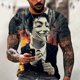 thumbnail image 1 of Verano Nuevo Impreso 3D Mal Cómic Fumar Payaso Camiseta Patrón Suelto Para Los Hombres Tendencia De Gran Tamaño Personalidad De Manga Corta Harajuku Punk Topspangjing, 1 of 4