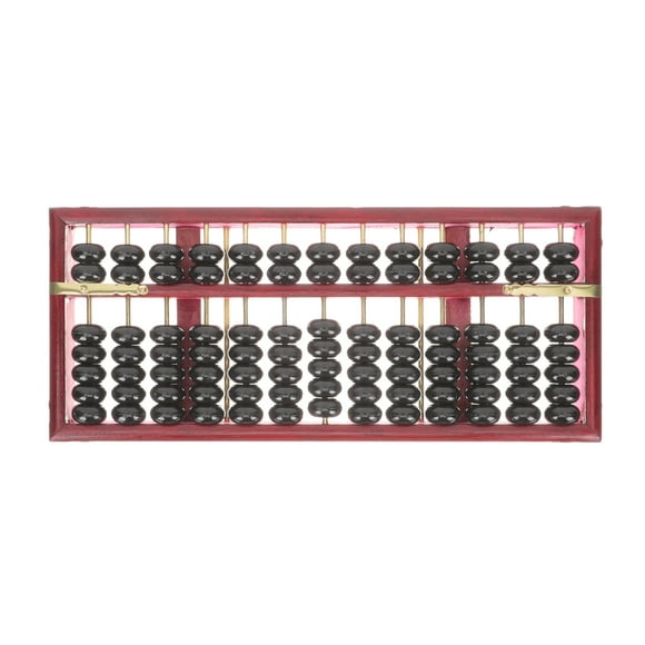 Lot de 1 Abacus pour Enfants Forme Rectangulaire Rouge pour Outil de Calcul