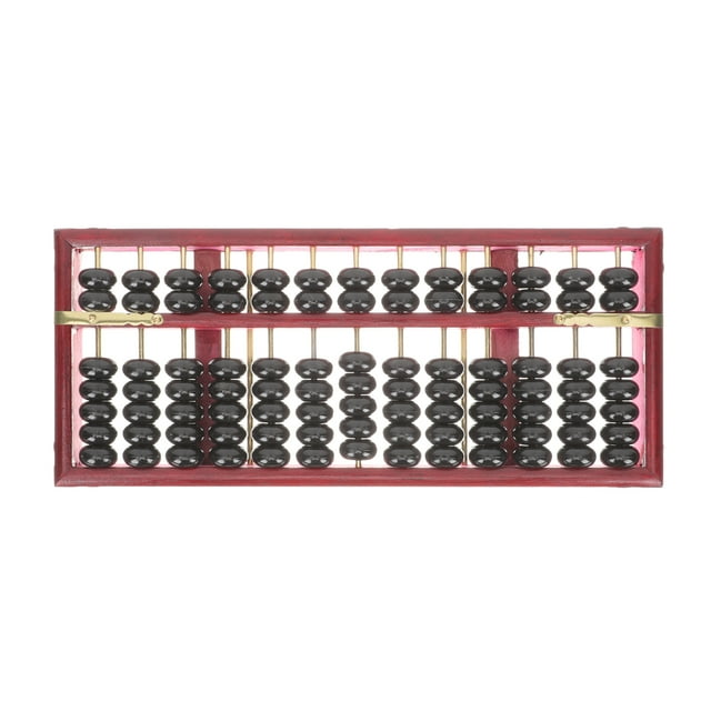 Lot de 1 Abacus pour Enfants Forme Rectangulaire Rouge pour Outil de Calcul