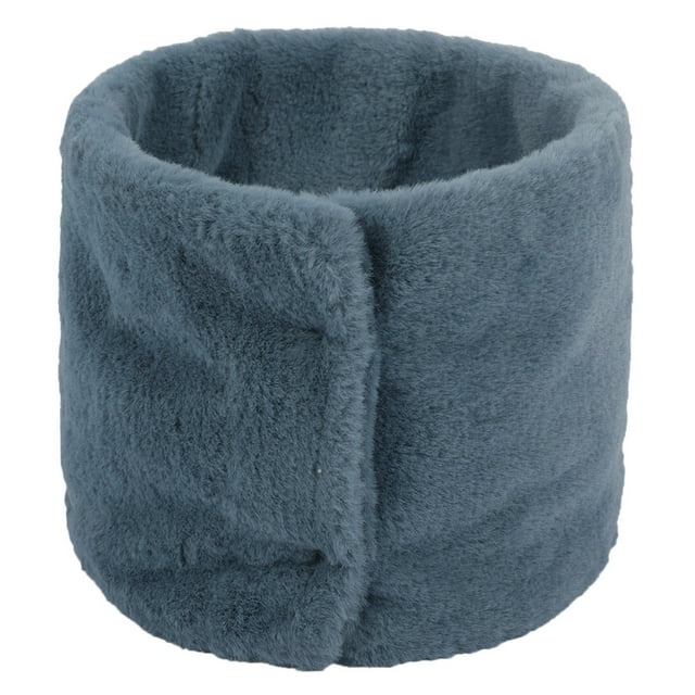 HVOBTTY Mens Womens Fleece Thick Warm Neck Gaiters, Winter Scarf with Warmth and Same Gender Protection High Neck Thick Yarn Solid Color and Neck Cover Blue