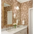 thumbnail image 2 of S4Sassy Peel & Stick Vinyl Wallpaper, Dotted Leaf Wallpaper Contact Paper Waterproof - Beige, 25"X 360", Removable Wall Covering For Home Decor In Bedrooms, Renter Spaces, Cabinets, 2 of 6